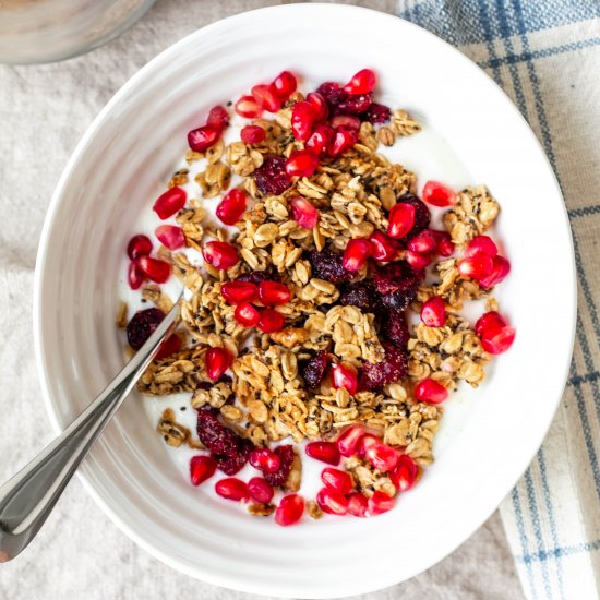 Cranberry, Orange, Cardamom Granola