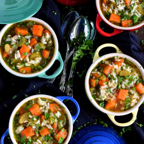 Vegetable Rice Soup