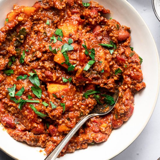 Sweet Potato Turkey Chili