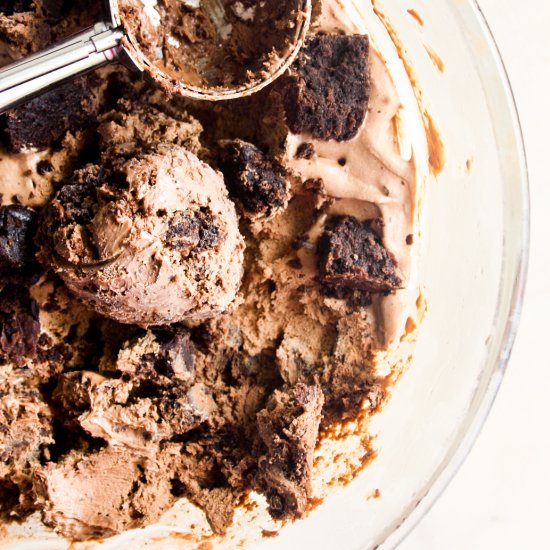 Chocolate Brownie Ice Cream