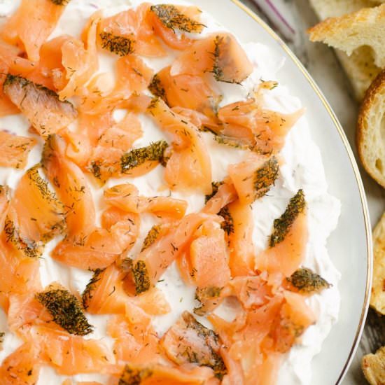 Smoked Salmon Cream Cheese Dip