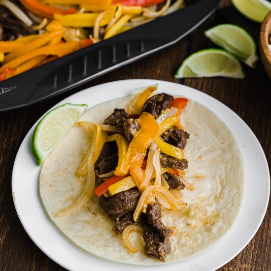 Sheet Pan Steak Fajitas