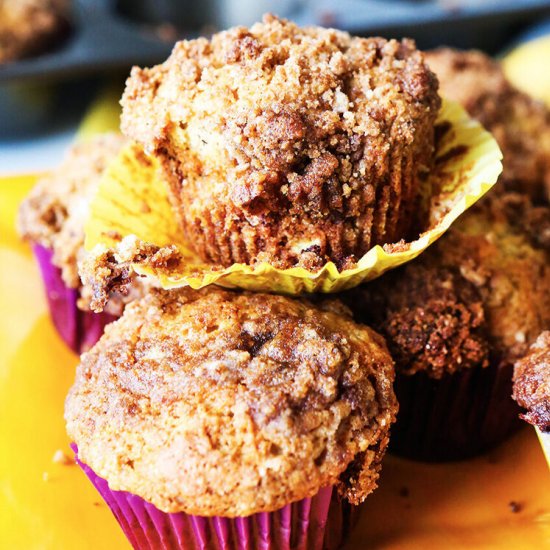 Best Ever Banana Crumb Muffins