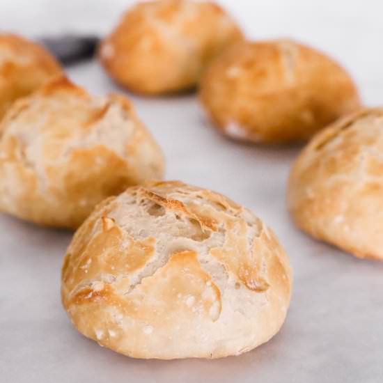 No-Knead Bread Bowls