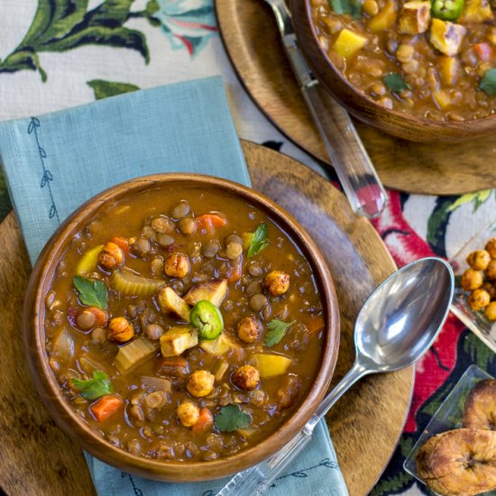 Cuban Style Lentil Soup