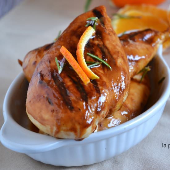 orange-glazed chicken breast