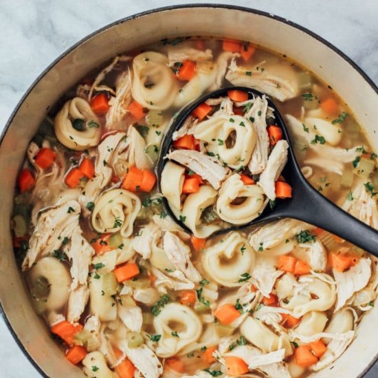 Chicken Tortellini Soup!