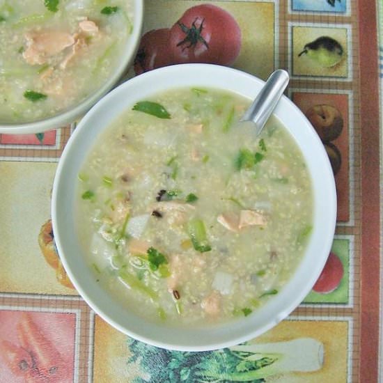 Salmon, Mountain Yam Nagaimo Congee