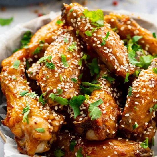 Honey Glazed Chicken Wings!