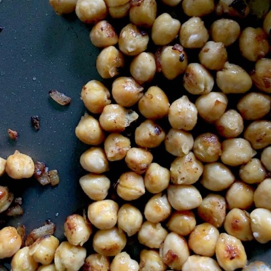 Pan-Fried Chickpeas