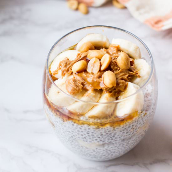 Coconut Chia Pudding with Banana