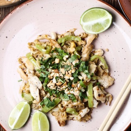 Healthy Chicken Pad Thai