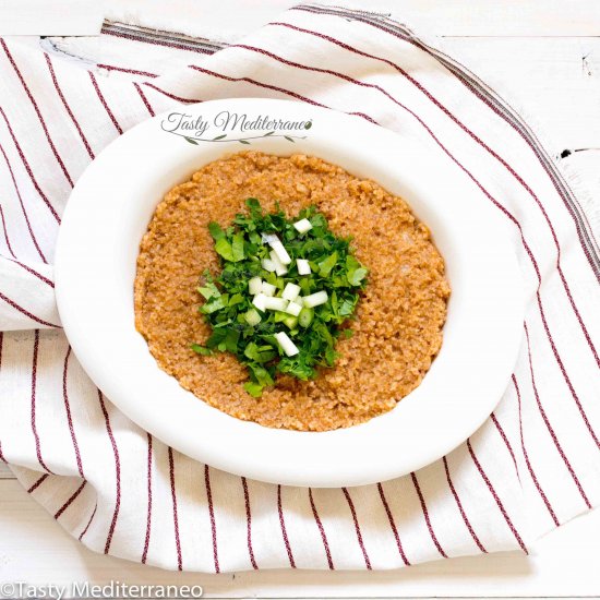 Lebanese bulgur bi zeit