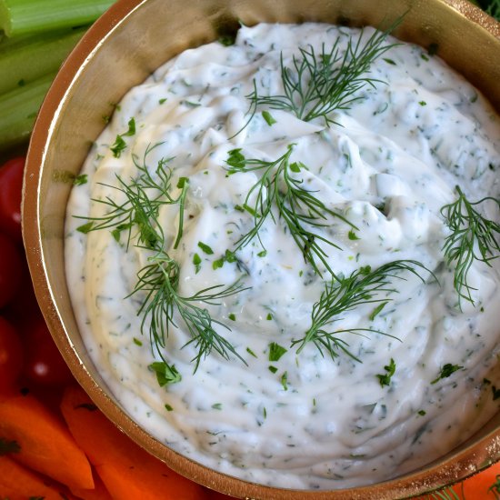 Skinny Garlic and Herb Dip