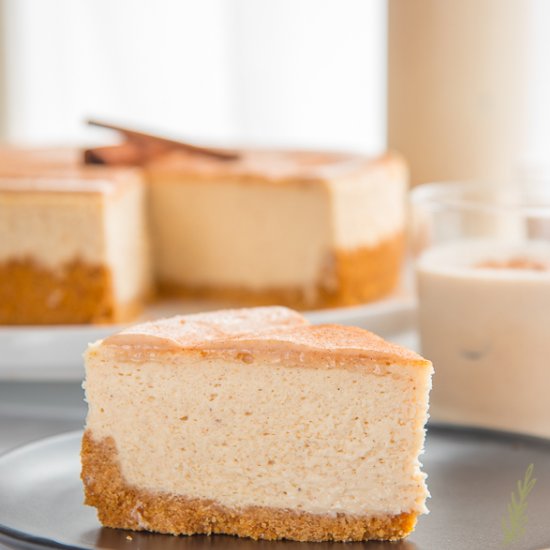 Coquito (Coconut & Rum) Cheesecake