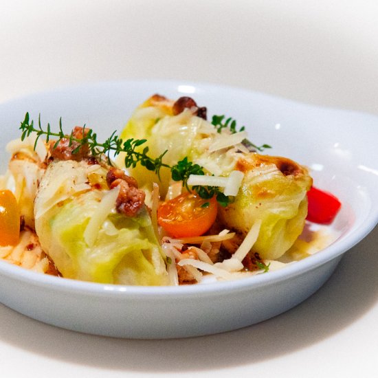 Cabbage Rolls With Apples & Potato