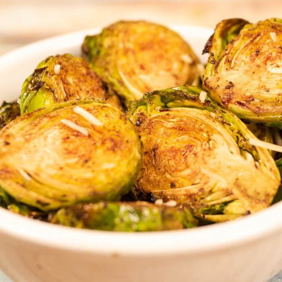 Balsamic Parmesan Brussel Sprouts