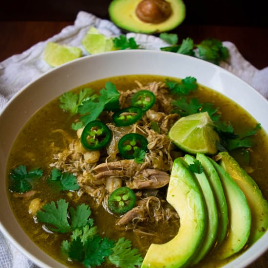 Crockpot Mexican Chicken Pozole