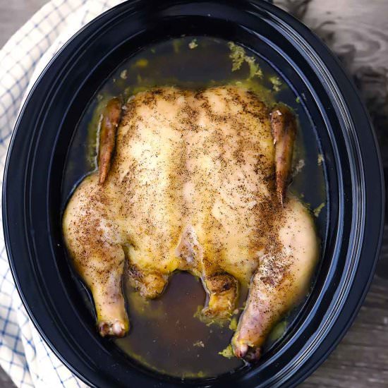 Slow Cooker Whole Chicken