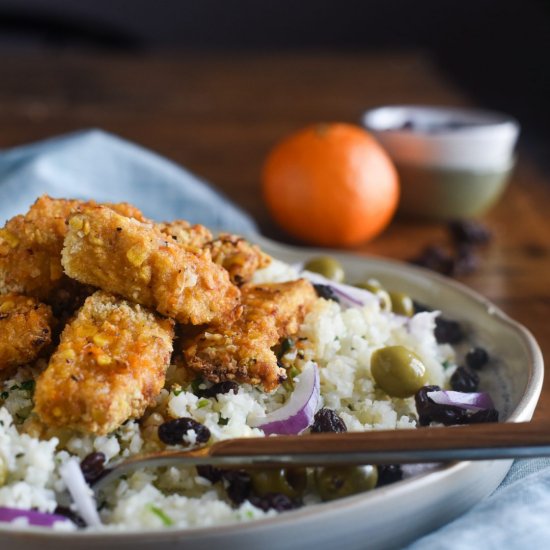 Cuban Chicken and Cauliflower Rice