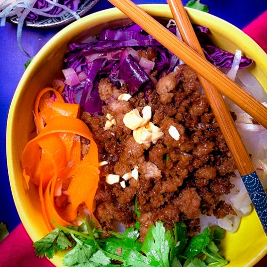 Paleo Caramelized Pork Bowl