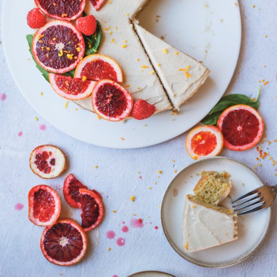 Blood Orange Almond Cake