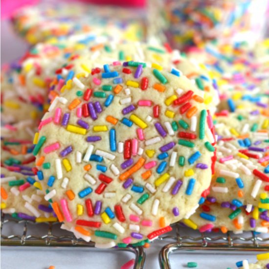 No Chill Sprinkle Cookies