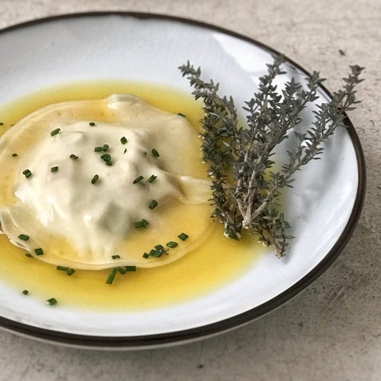 RAVIOLIS FILLED WITH MUSSELS