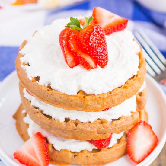 Strawberry Shortcake Waffles