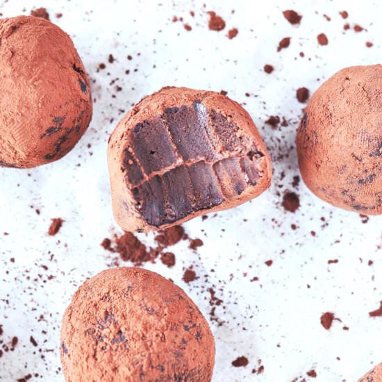 Vegan Orange Chocolate Truffles