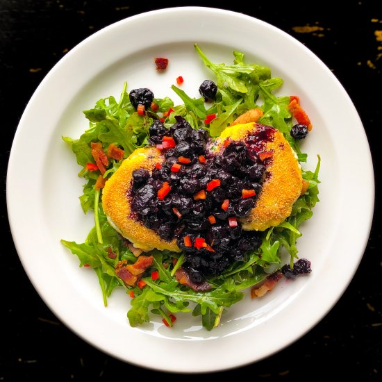 Fried Goat Cheese with Chutney