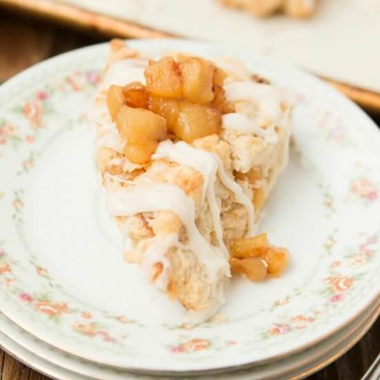 Brown Butter Glazed Apple Pie Scone