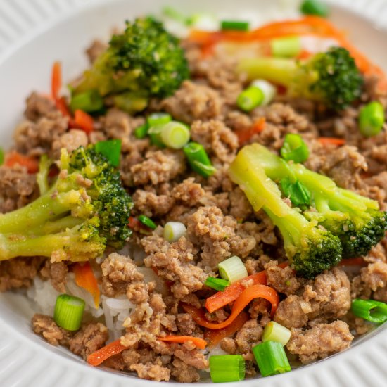 Korean Pork Rice Bowl