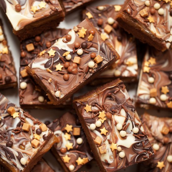 Chocolate Caramel Shortbread Bars