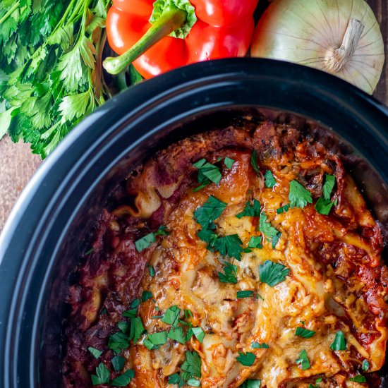 Slow Cooker Veggie Lasagna