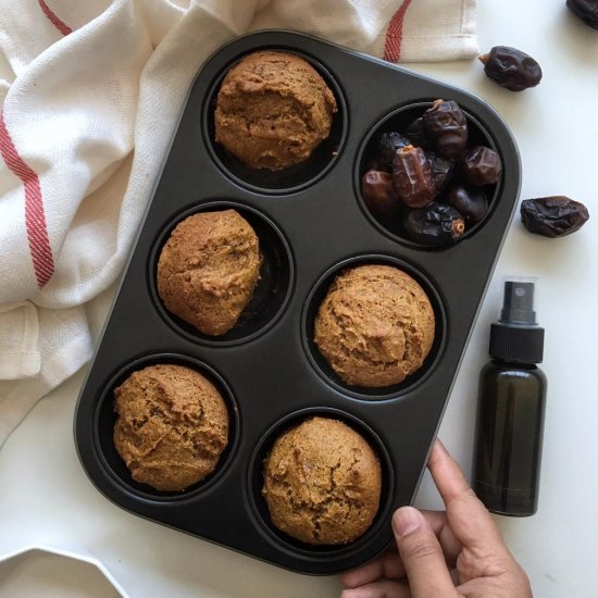 Eggless Dates Muffin