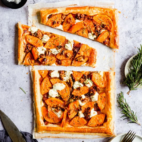 Butternut Squash & Cheese Tart