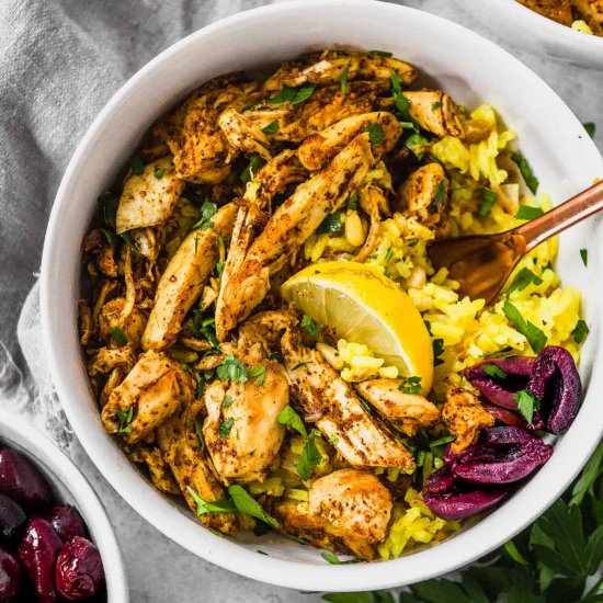 Slow Cooker Chicken Shawarma