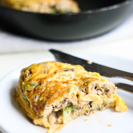 Easy Omelette Canned Mackerel