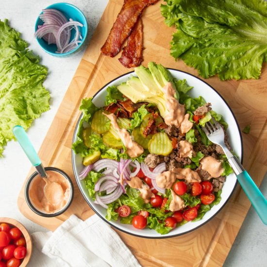 Loaded Burger Bowls