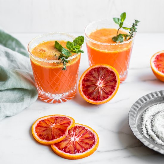 Blood Orange Mocktails