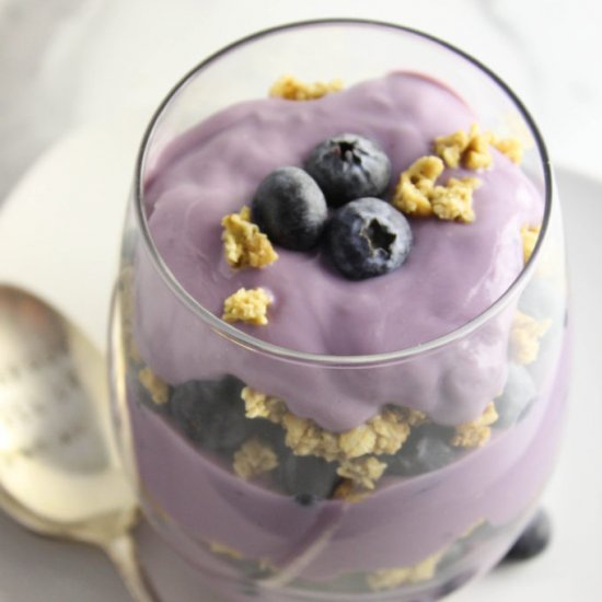 Healthy Blueberry Breakfast Parfait