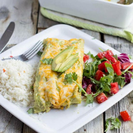 Avocado Steak Enchiladas