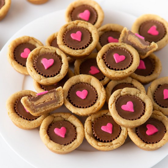 Easy Heart Cookie Cups!