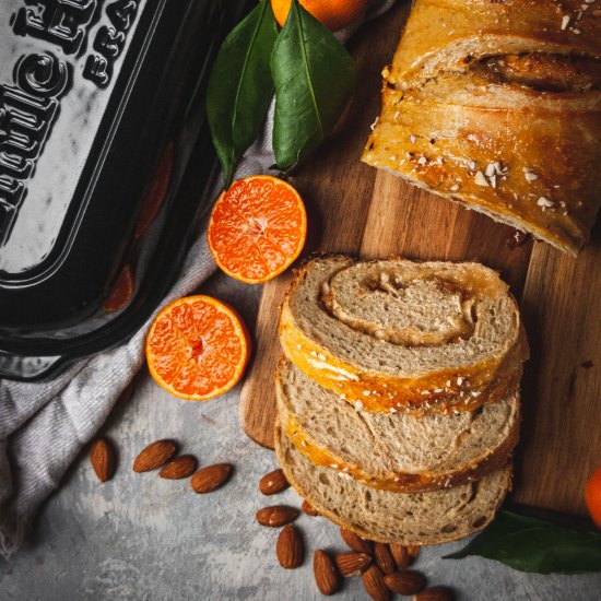 Orange Marmalade Almond Italian Bread