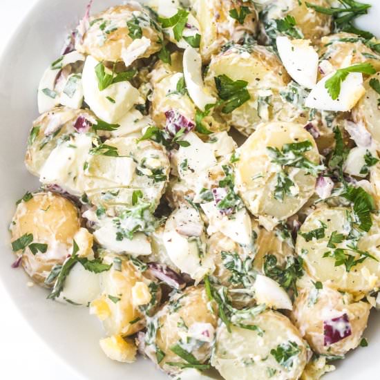 The Best Creamy Potato Salad