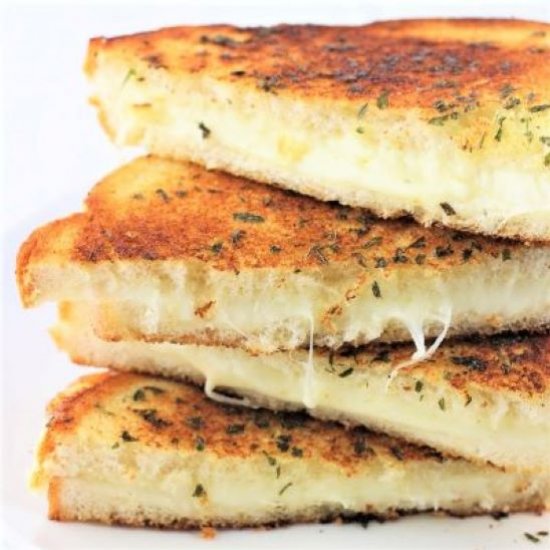 Garlic Bread Grilled Cheese