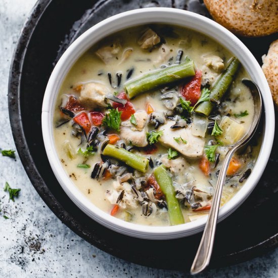 Chicken and wild rice soup