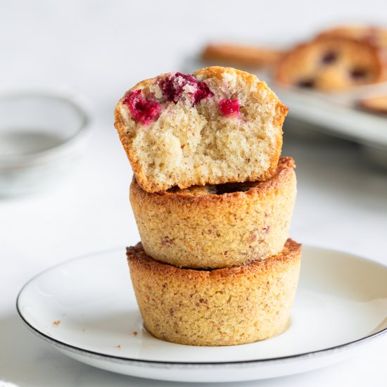 Brown Butter Cherry Muffins