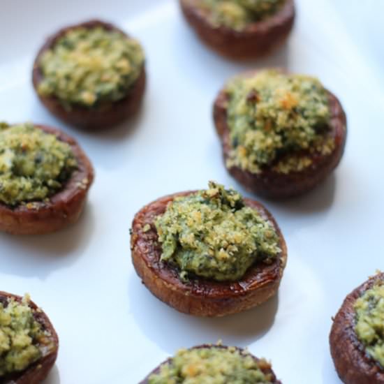 Stuffed Mushrooms with Kale